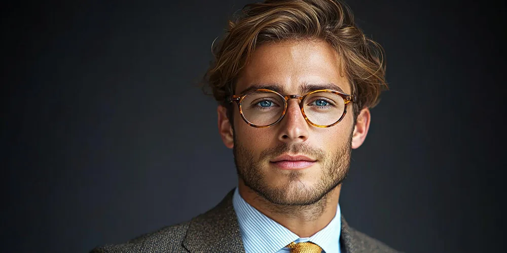 Patient wearing eyewear from TK Optometry